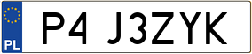 Truck License Plate